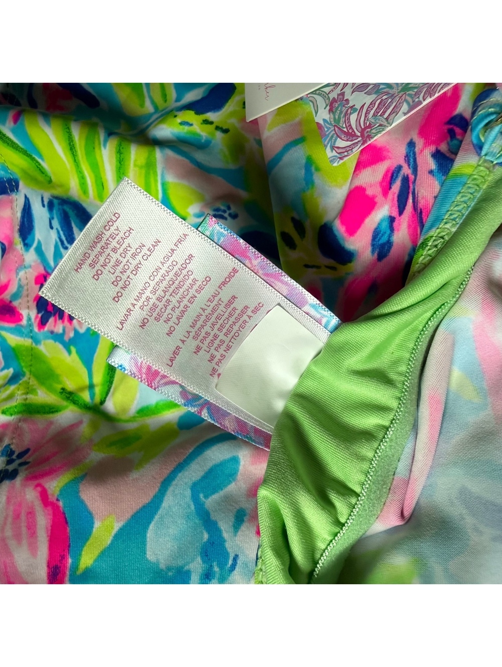 Stella Parker ruffle tiered shelf bra molded cup tankini swim top size M NWT - Picture 9 of 9
